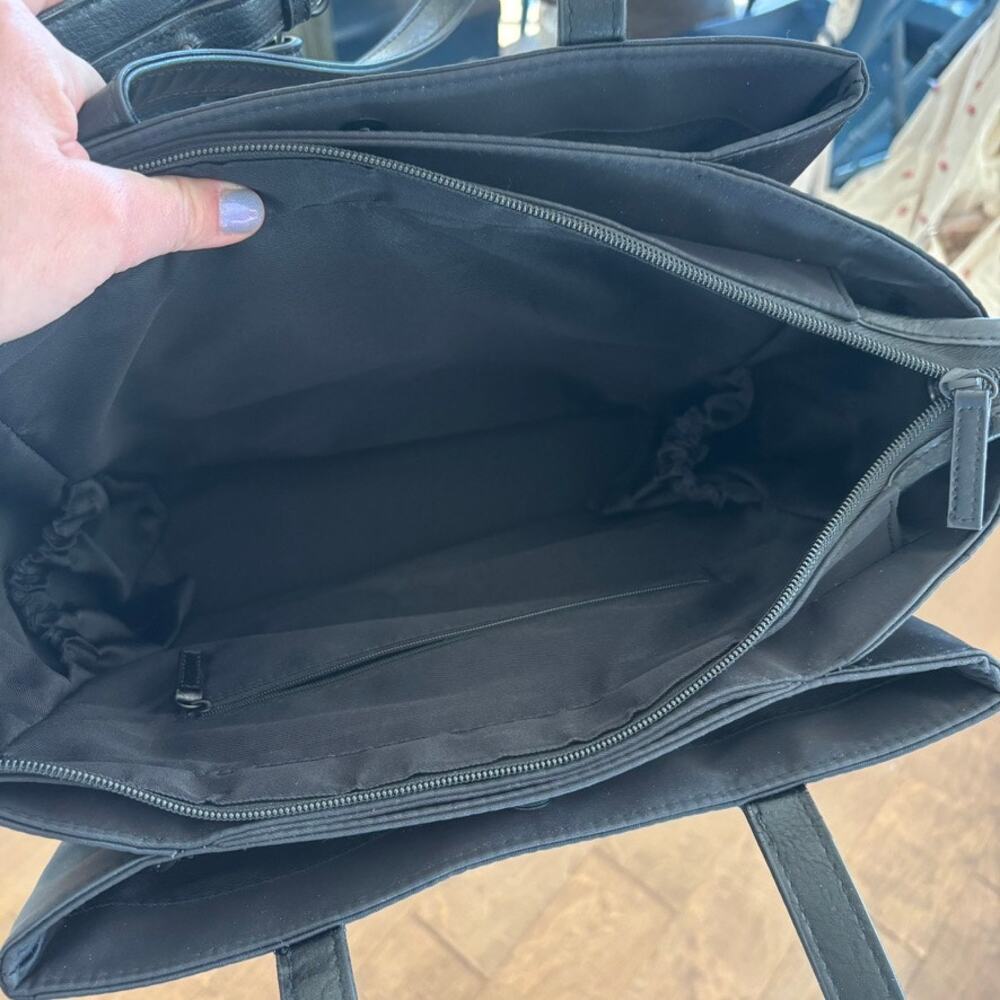 BEIS Black Convertible Shoulder Tote - Picture 4 of 5